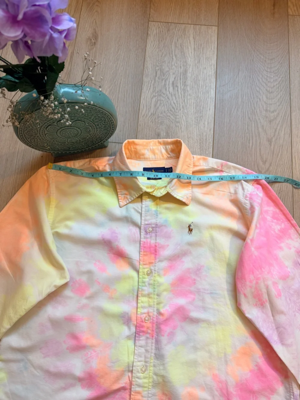 Polo by Ralph Lauren Pastel Tie-Dye Shirt - Pink, Yellow, Blue size SP like New